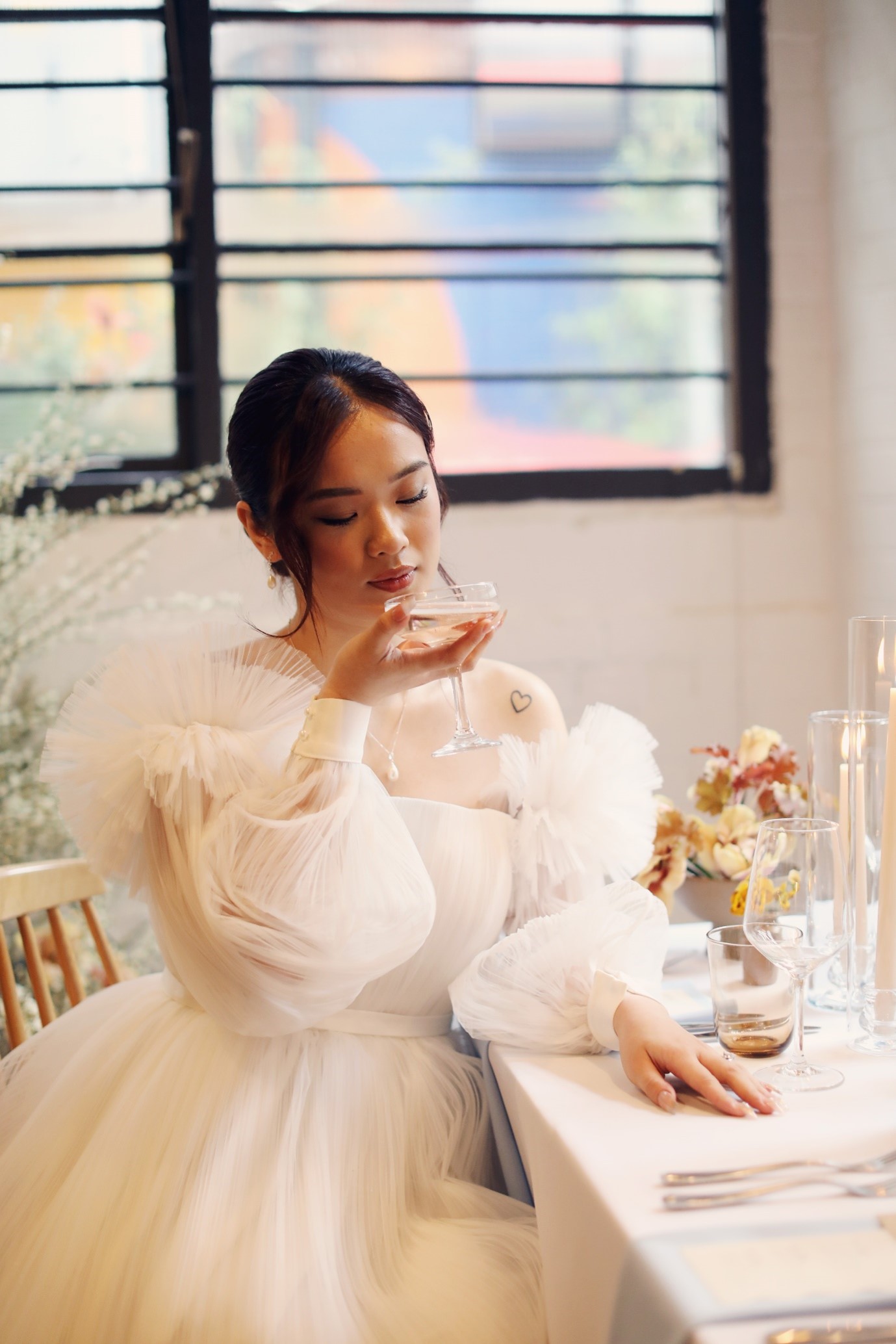 Bride wearing Have dress