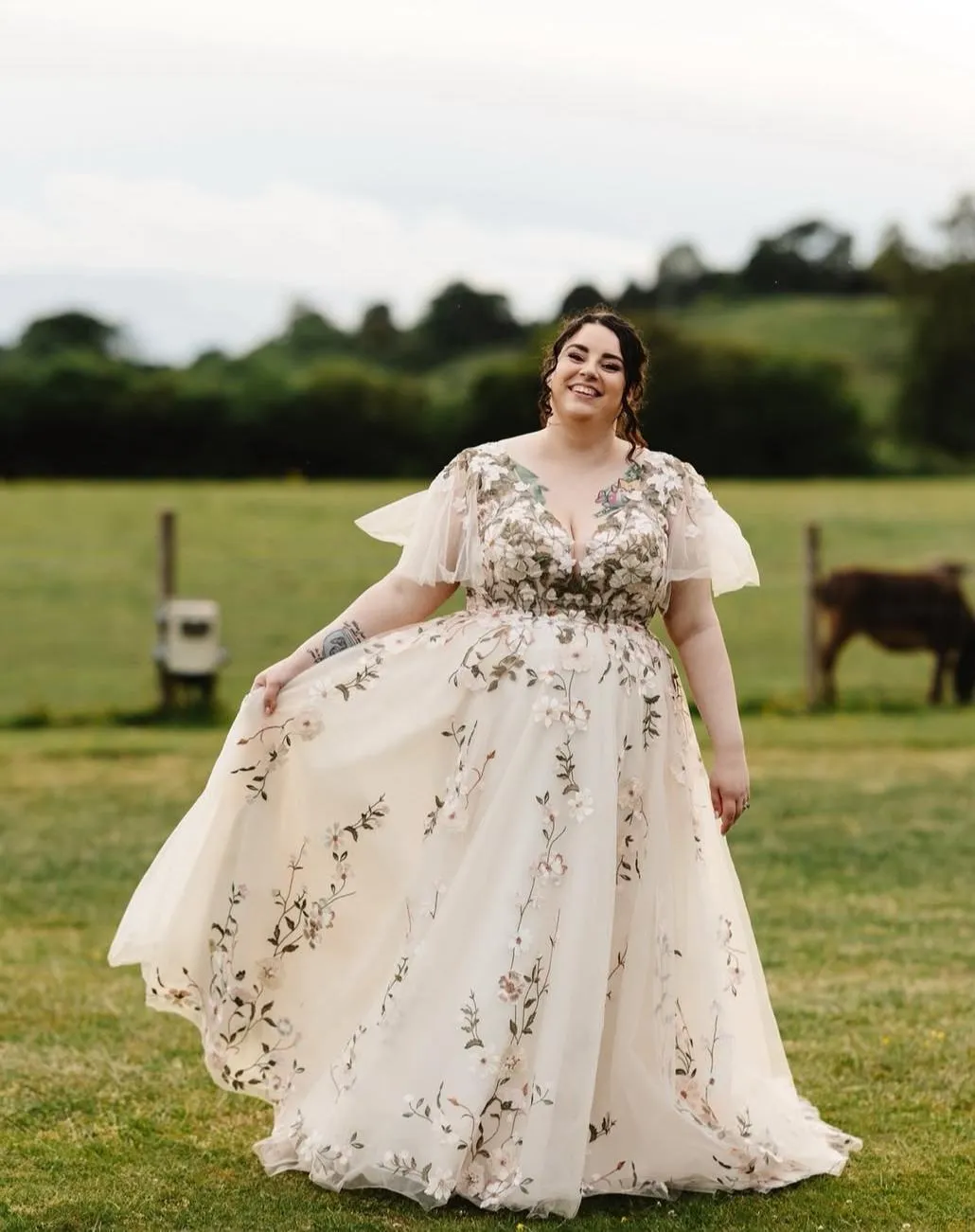 TDR Bride Amber wearing Madison James